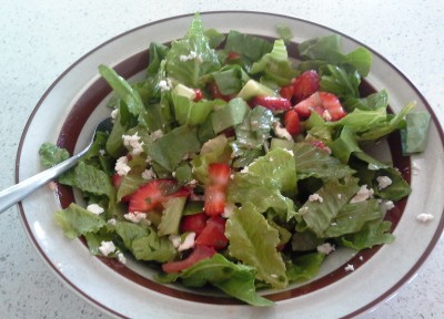 Strawberry Salad with Feta Cheese