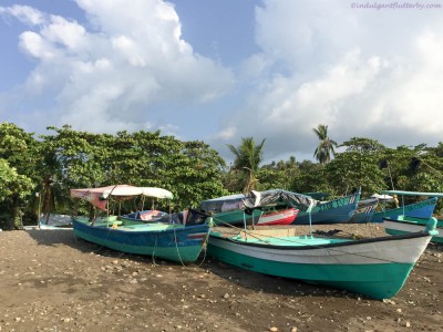 Fishing boats in Playa Tarcoles Costa Rica